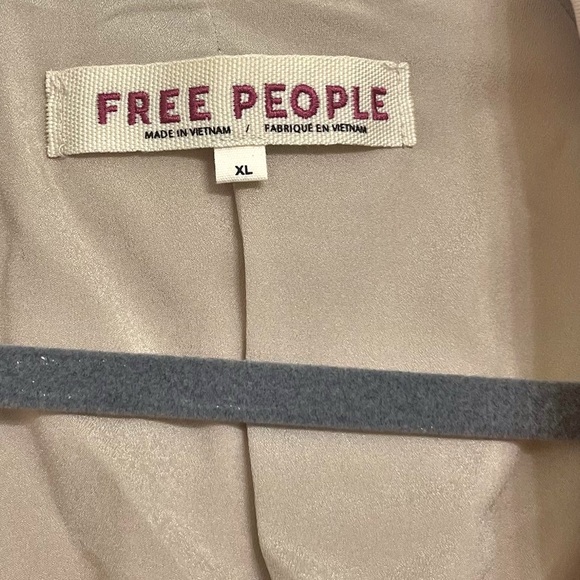 Free People Paper Cut Blazer Brazilian Sand Size XL - Picture 5 of 10